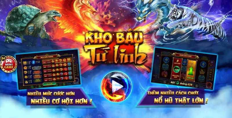 Tìm hiểu về game kho báu tứ linh PG88